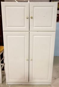 Four Door White Cabinet