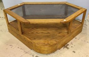 Oak Corner TV Stand