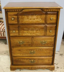 Five Drawer Oak Chest