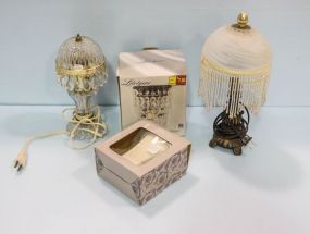 Two Small Table Lamps & Two Wall Sconces