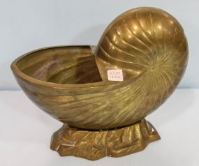 Large Brass Shell Centerpiece 