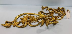 Painted Plastic Gold Wall Sconce