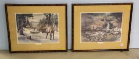 Two Prints by George Bevill