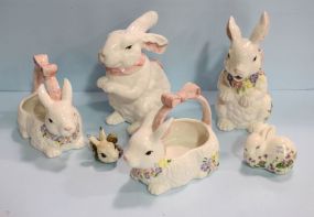 Various Ceramic Rabbits
