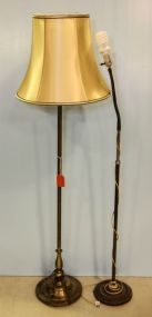 Two Metal Floor Lamps