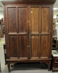 Two Piece Grained Two Door Cabinet