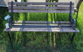 Wood and Iron Bench