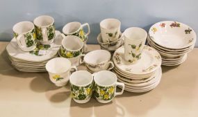 Group of Fruit Plates, Cups & Mugs