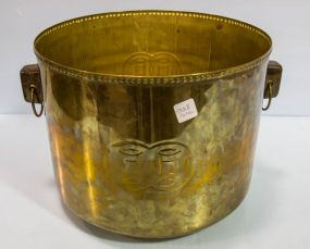 Large Brass Flower Pot