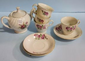 Porcelain Teapot and Cups