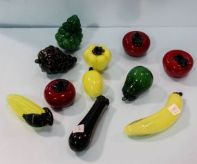 Eleven Pieces of Glass Fruit