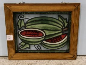 Small Stained Glass Window of Watermelons