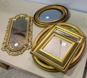Oval Bird Print & Various Small Mirrors