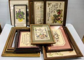 Various Sized Needleworks