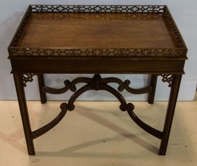 Mahogany Chinese Chippendale Lamp Table