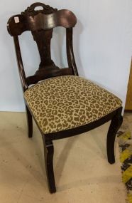 Mahogany Empire Carved Side Chair