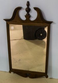 Mahogany Pediment Top Mirror