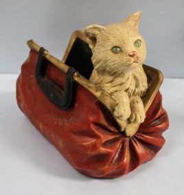 Resin Cat in a Bag