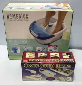 Homedics Pedicure Spa & Smart Stitch Combo