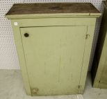 Green One Door Cabinet