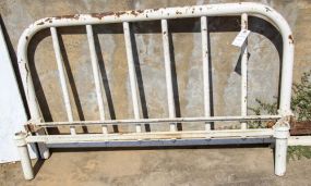 White Iron Bed