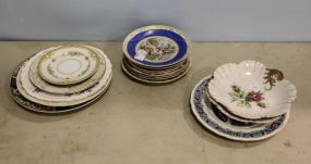 Sixteen Hand Painted Plates