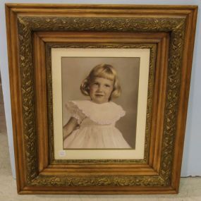 Photo of Girl in Oak Frame