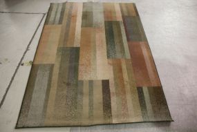 Machine Made Multicolored Rug