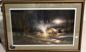 Terry Redlin 1991 Limited Edition Campfire Tales Print