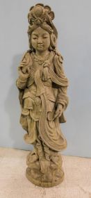 Concrete Quan Yin Figure