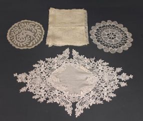 Group of Handmade Lace Doilies Description