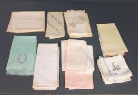 Group of Miscellaneous Vintage Napkins Description