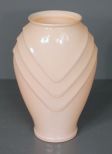 Pink Glass Art Deco Vase