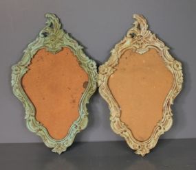Two Cast Metal Picture Frames