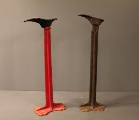 Two Iron Shoe Stands