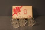 Set of Six Paul Sebastian Crystal Mugs