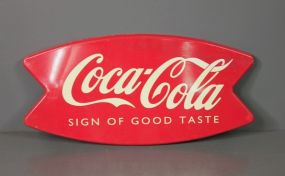 1996 Tin Coca-Cola Sign
