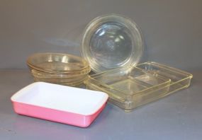 10 Pyrex Dishes