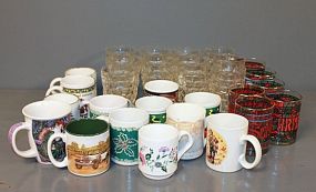 30 Pieces of Glassware and Coffee Mugs