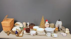 Group of Miscellaneous Plates, Glassware and Other Decorative Items