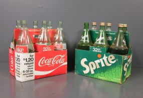 32 oz. Coca-Cola and Sprite Bottles