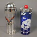 Two Art Deco Shaker Glasses