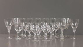 Group of Twenty Miscellaneous Wine Glasses