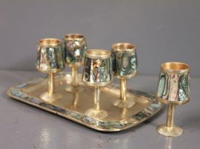 Small Serving Tray and Cups