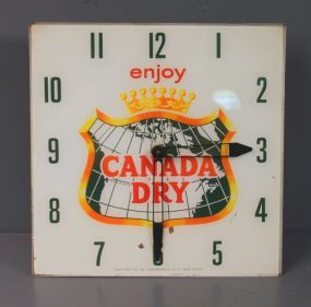Canada Dry Electric Clock