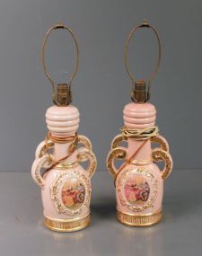 Pair of Victorian Portrait Lamps