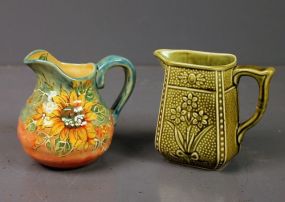 Two Pottery Pitchers
