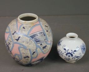 Oriental Ginger Jar and Small Decorative Vase