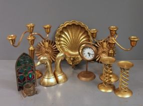Group of Brass Items