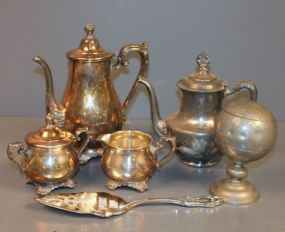 Group of Six Silverplate Items